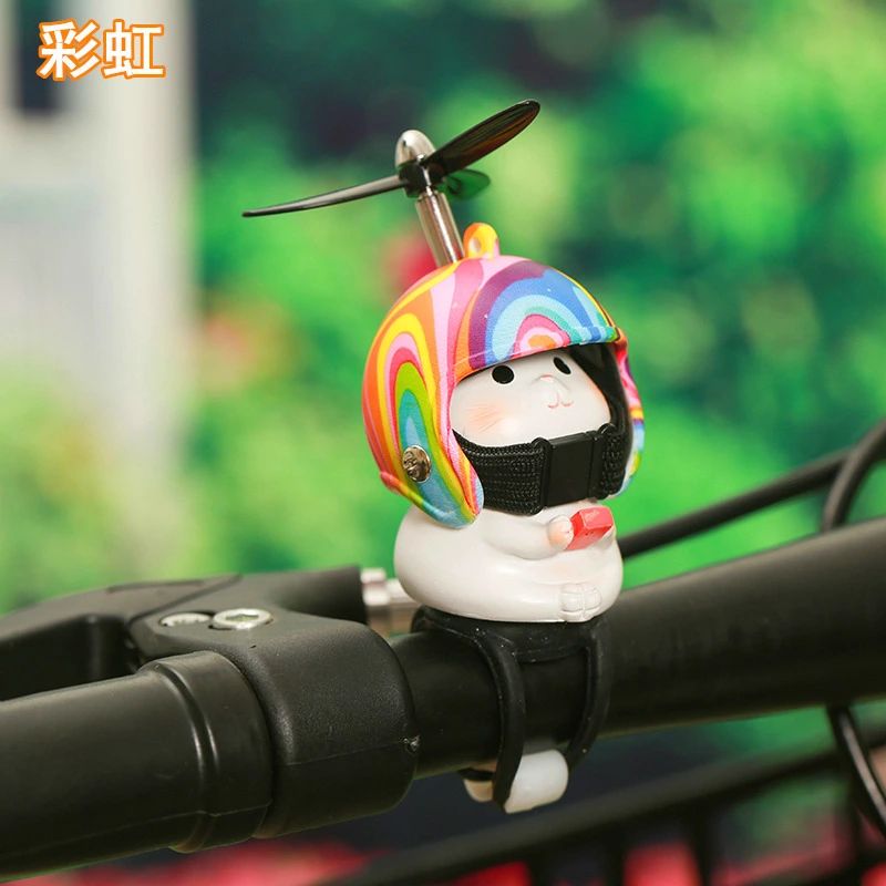 Helmet Cat Bike Motorbike Ornament Car Dashboard Decoration Helmet Doll Ornament