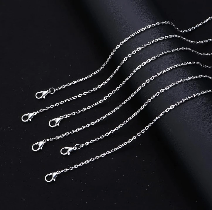 10pcs Necklaces Jewelry Chain Clasp Necklace String Bracelet Necklace Diy Chain Jewelry Diy String