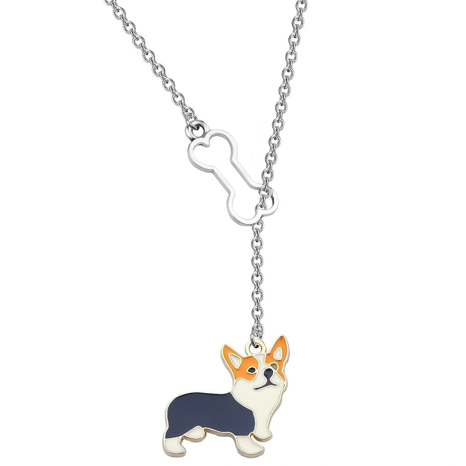 Alloy Corgi Necklace Alloy Jewelry Corgi Decor Necklace Chic Necklace Corgi Necklace