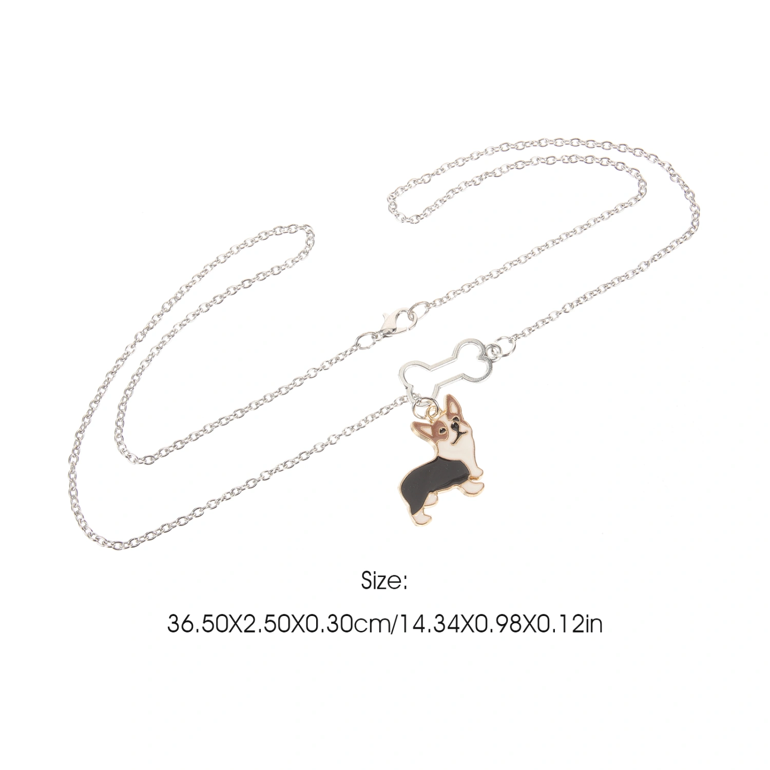 Alloy Corgi Necklace Alloy Jewelry Corgi Decor Necklace Chic Necklace Corgi Necklace