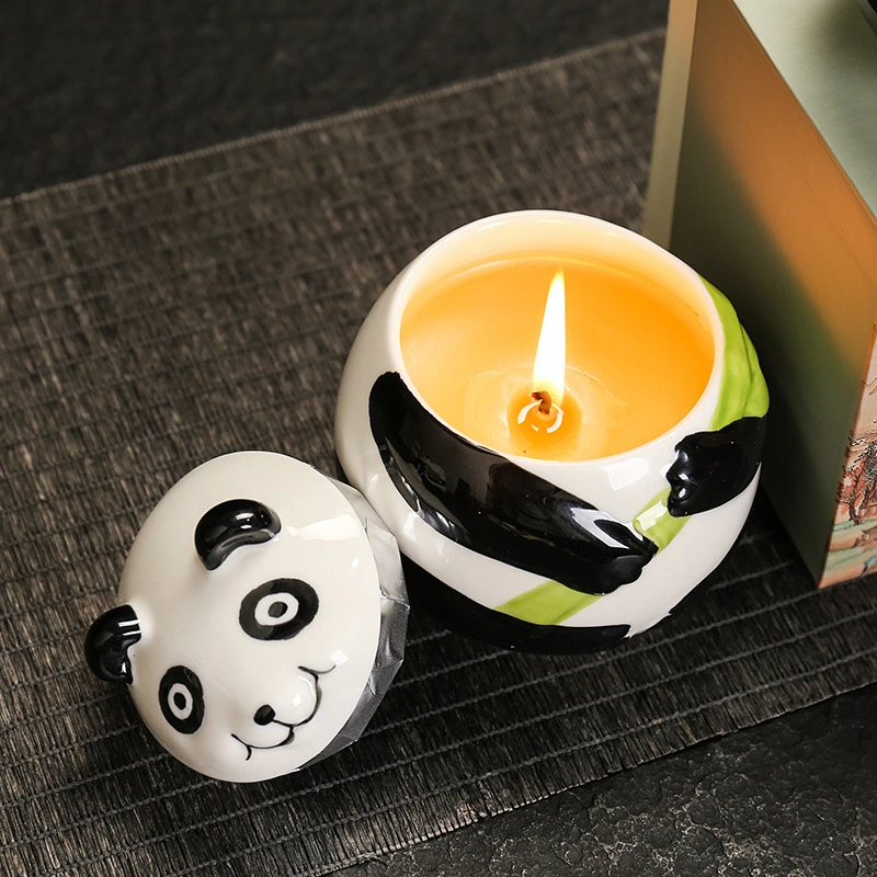 Essential Oils Scented Candle Bottled Aromatherapy Candle Table Decor for Home Dorm