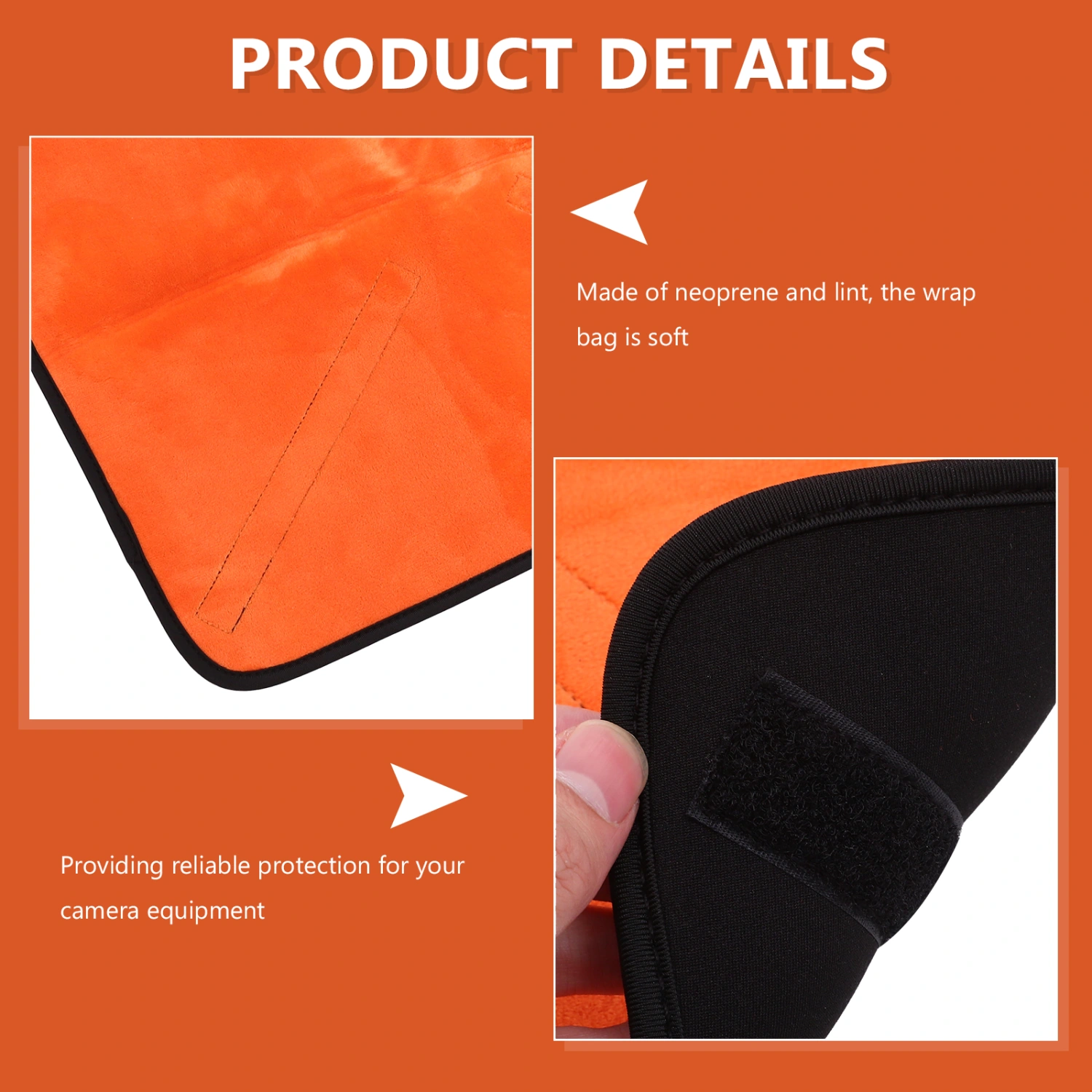 Camera Lens Protective Wrap Thickened Equipment Protective Lens Wrap Cover