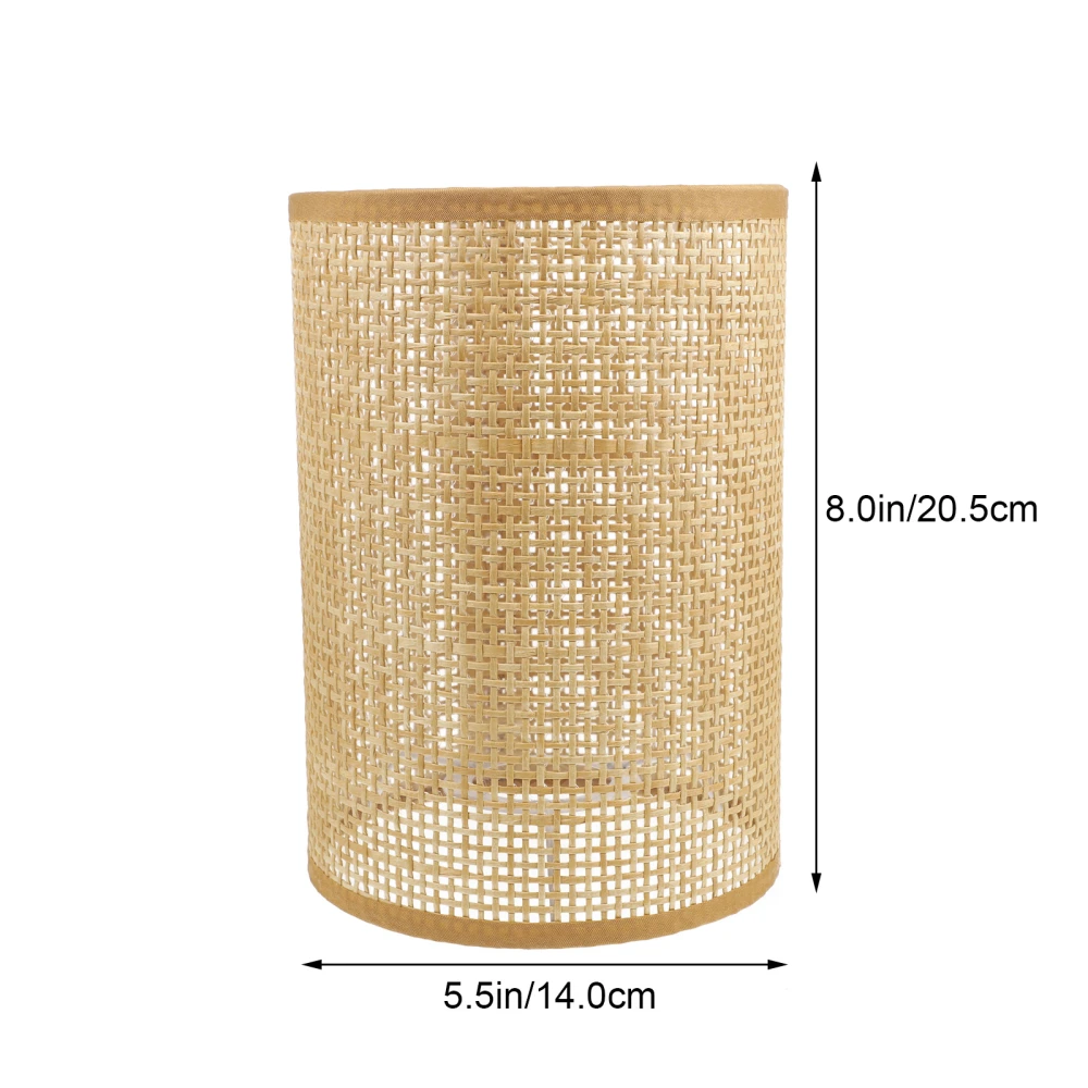 2pcs Rattan Woven Light Covers Desk Lamp Covers Rustic Lamp Shade E27/E14 Lamp Shade