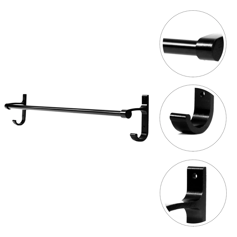 60CM Towel Rack Kettle Storage Rack Multi-purpose Rack Towel Holder (Black)