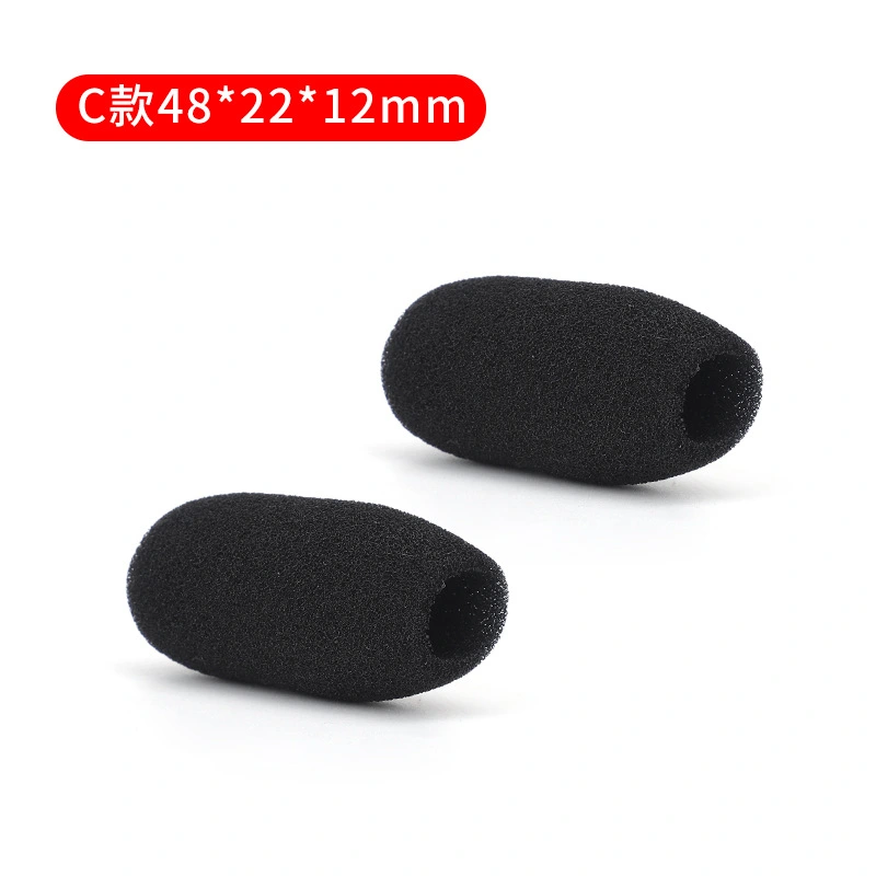 2pcs Lapel Mic Wind Cover Microphone Sponge Covers Conference Microphone Covers