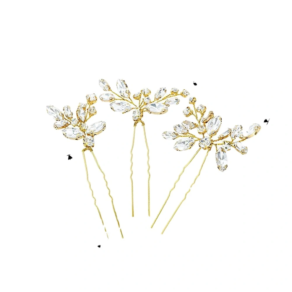 3pcs Bridal Headdress Bridal Jewelry Bridal Hair Clips Pins Bride Bridesmaids Accessories