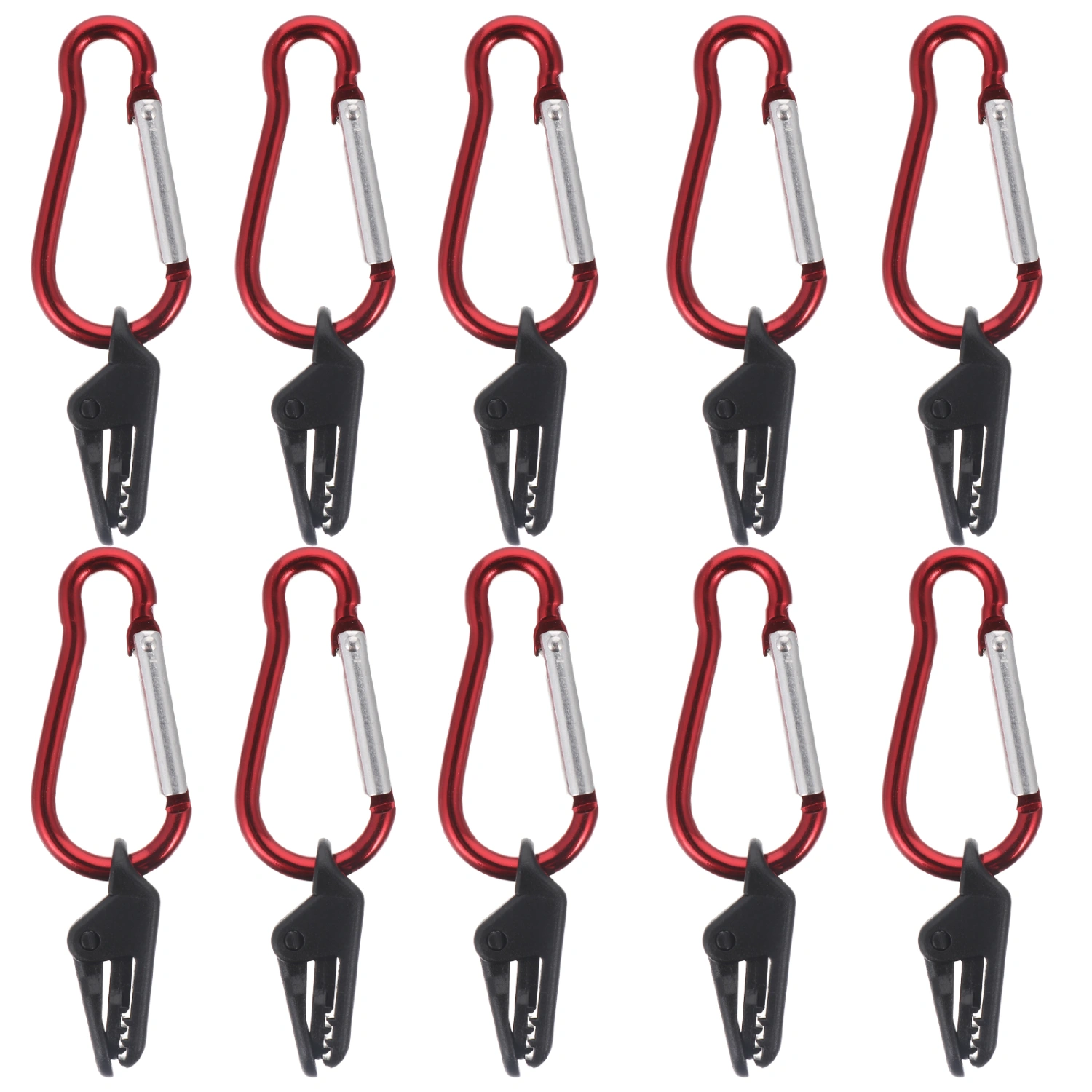 10 Sets Shade Sail Tarp Clips Secure Clamp Outdoor Camping Tent Hardwares Kit