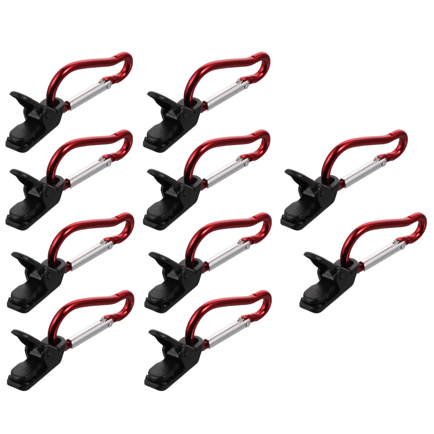 10 Sets Shade Sail Tarp Clips Secure Clamp Outdoor Camping Tent Hardwares Kit