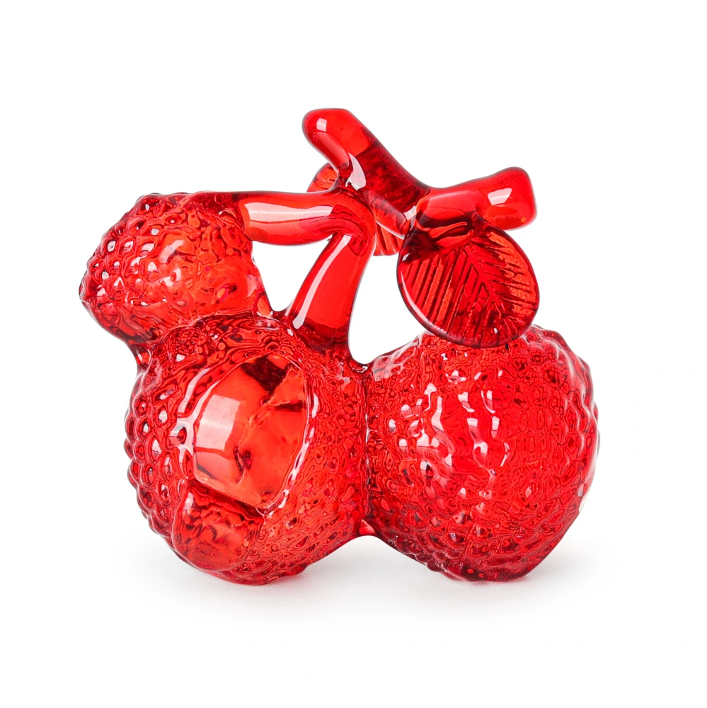 Simulation Crystal Fruit Realistic Artificial Litchi Model Desktop Vivid Fruit Photo Prop