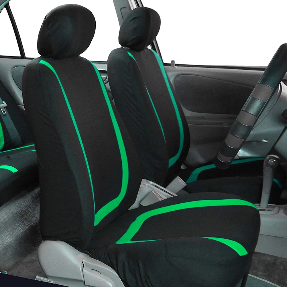 4 Pcs Car Seat Cover Universal Auto Seat Cover Thicken Wear Resistant Car Seat Protector Mat Car Interior Accessory (Green)