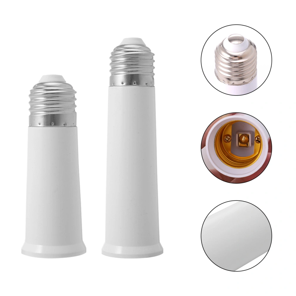 2pcs E27 to E27 Light Bulb Base Adapter Screw Lamp Holder Converter Socket Light Accessory for Home