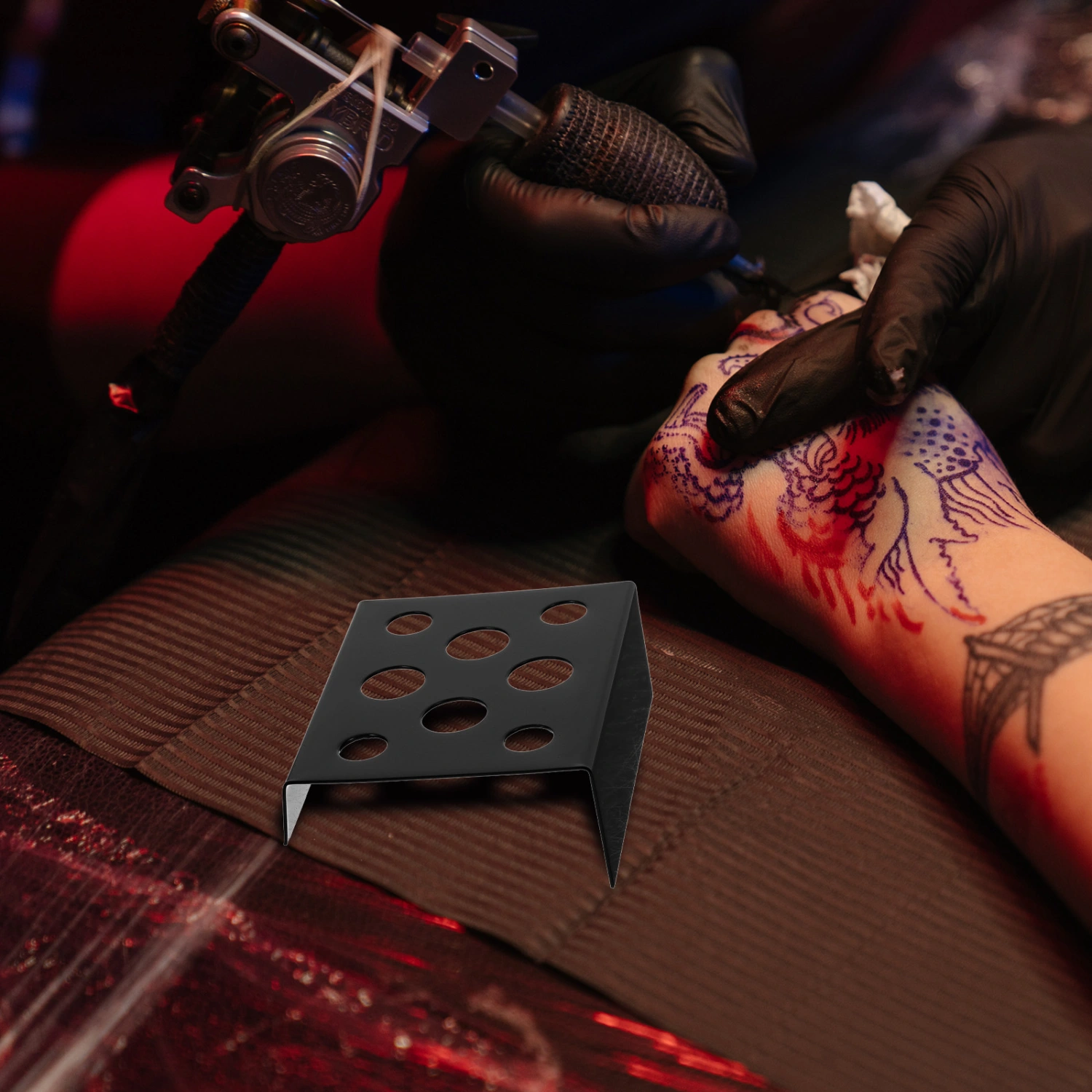 Tattoos Ink Holder Flexible Tattooing Ink Storage Stand Tattoos Accessory Pigment Bracket