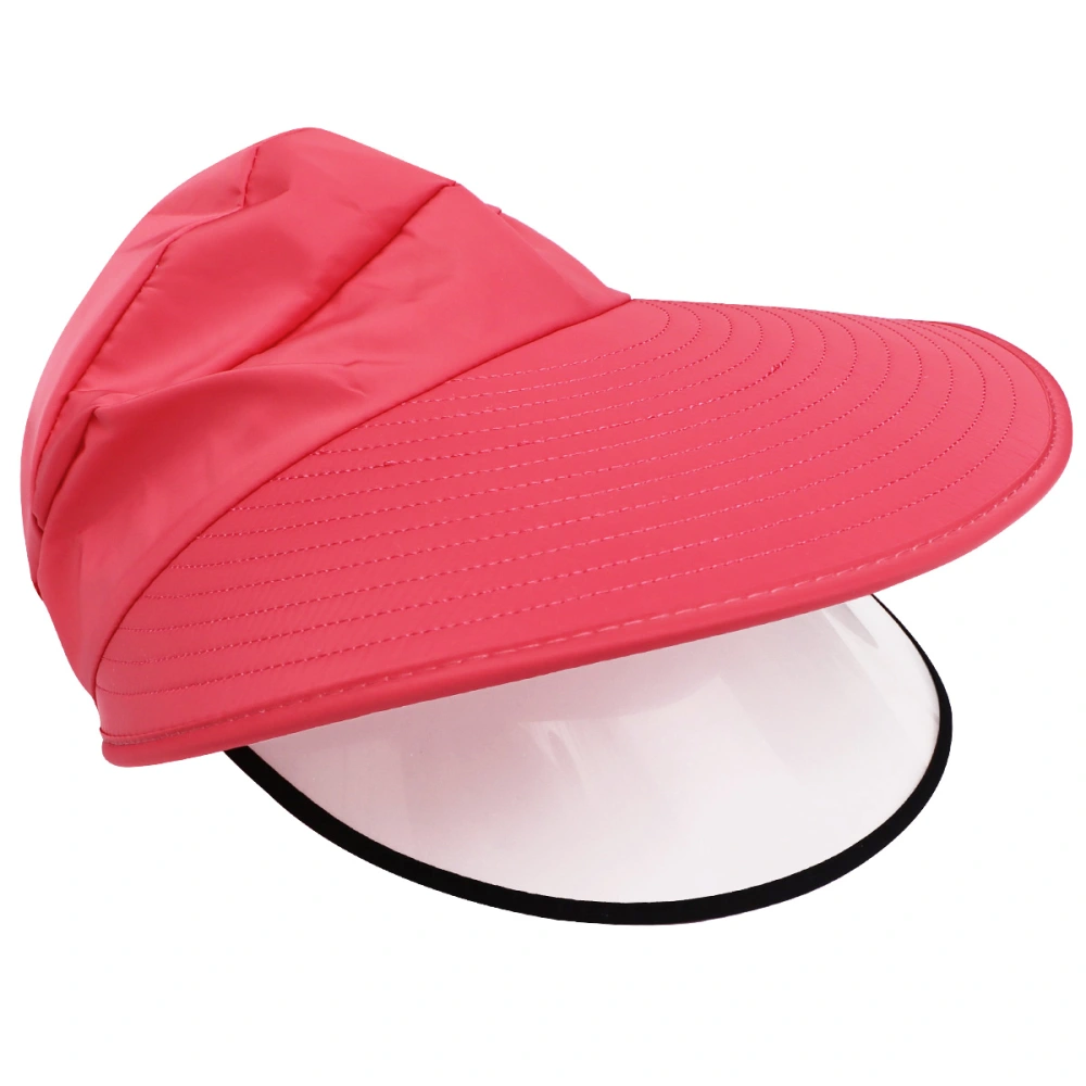 1Pc Summer Sunscreen Face Mask Hat Protective Neck Cover Hat Anti-UV Supplies Hat Hiking Neck Hood Hat(Watermelon Red)