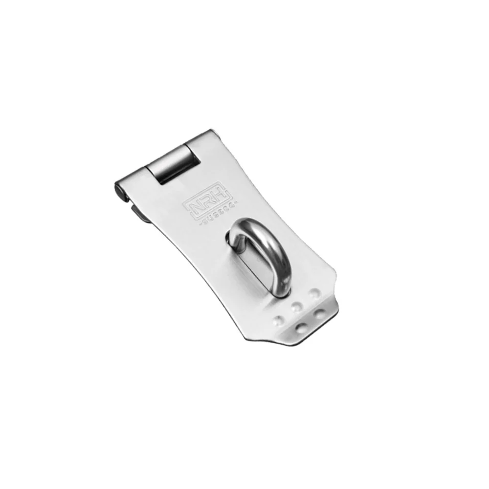 1Pc Padlock Hasp Door Clasp Hasp Lock Latch SUS 304 Stainless Steel Lock for Fastening Gate Or Cabinet Doors