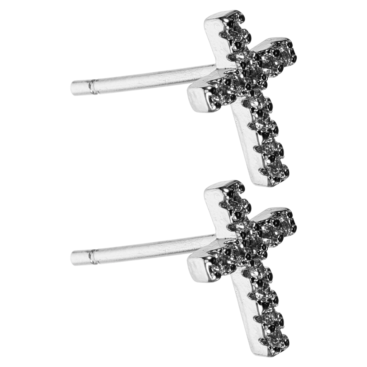 1 Pair Cross Stud Earrings Female Earrings Simple Earrings Dainty Small Earrings