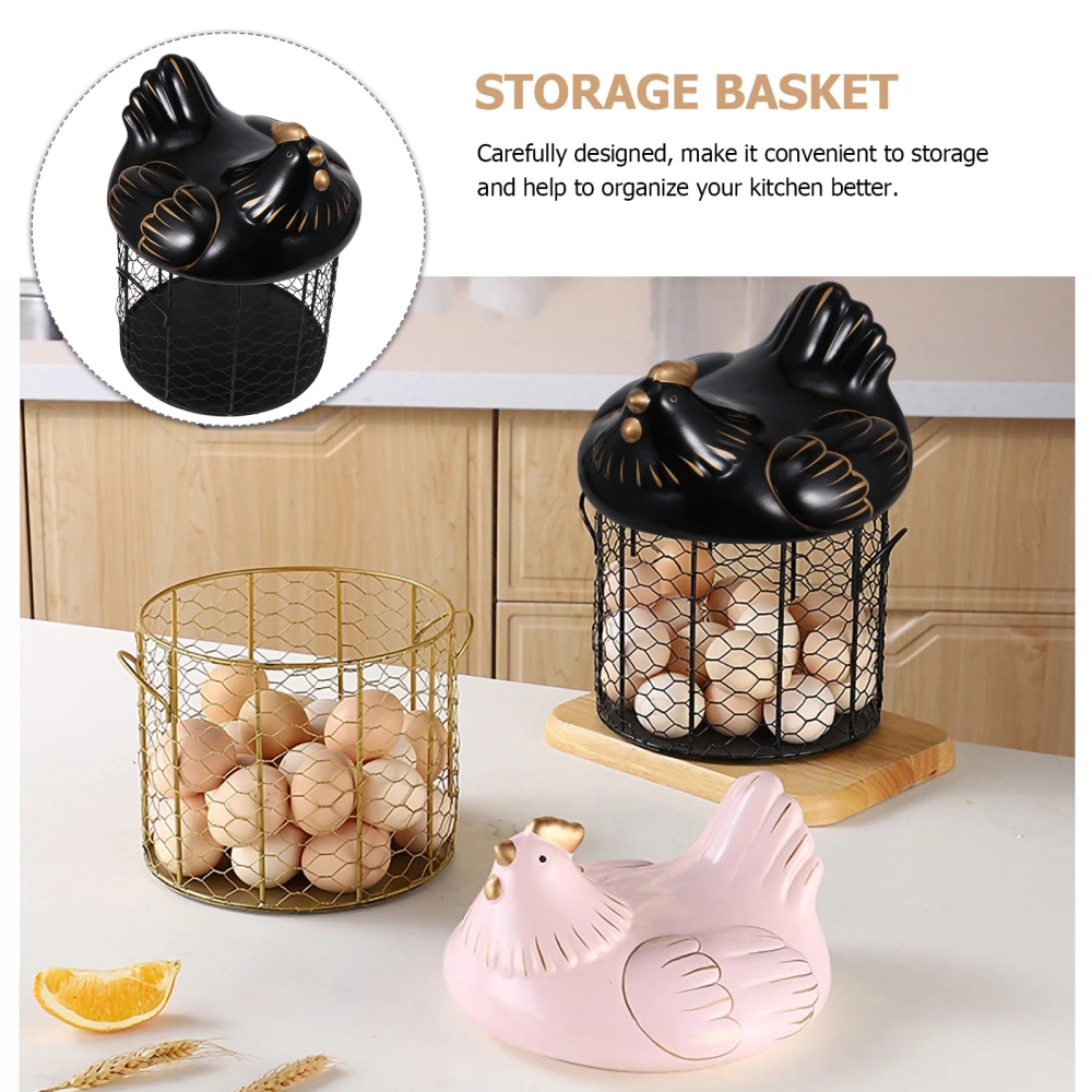 1 Set Ceramic Egg Receive Basket Kitchen Basket household Goods Container