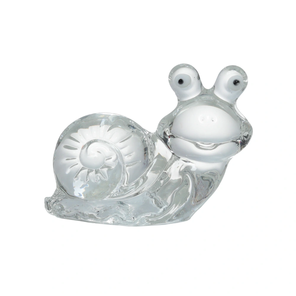 Crystal Snail Figurine Adorable Snail Decoration Cute Crystal Animal Sculpture Decor