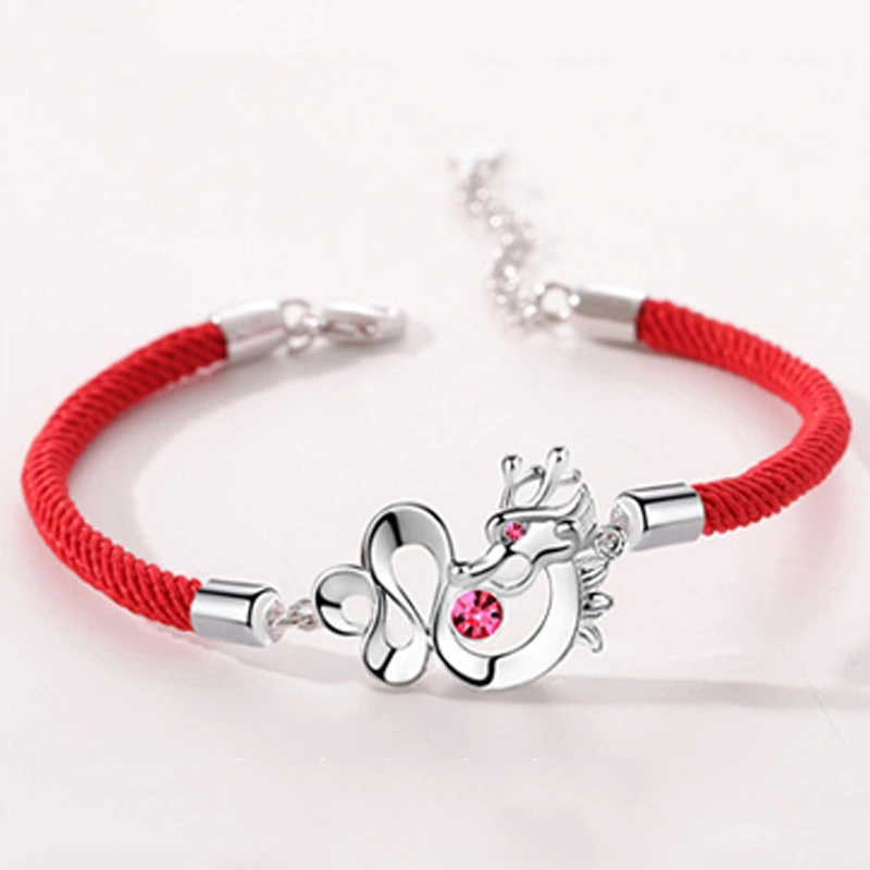 Dragon Year Bracelet Red String Bracelet Braided Red Bracelet Zodiac Bracelet