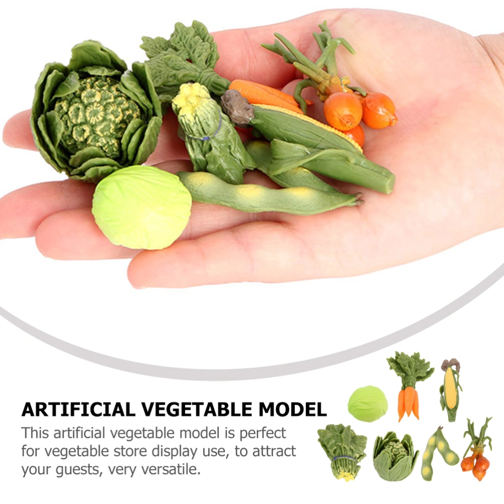 1 Set Artificial Vegetable Plastic Fake Vegetable Model Simulation Vegetables Model Photography Props