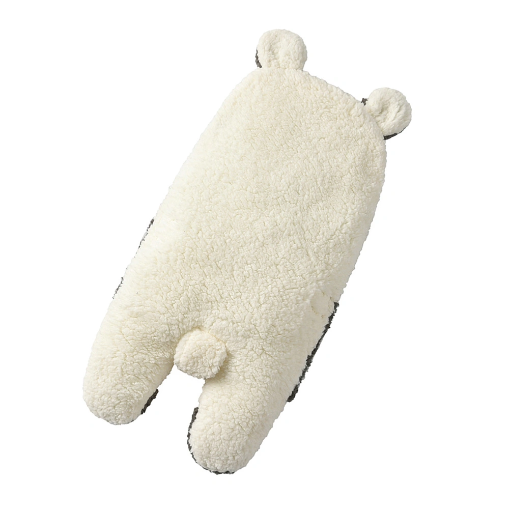 1pc Baby Super Plush Swaddling Blanket Baby Sleep Sacks Baby Pram Blankets (Black)