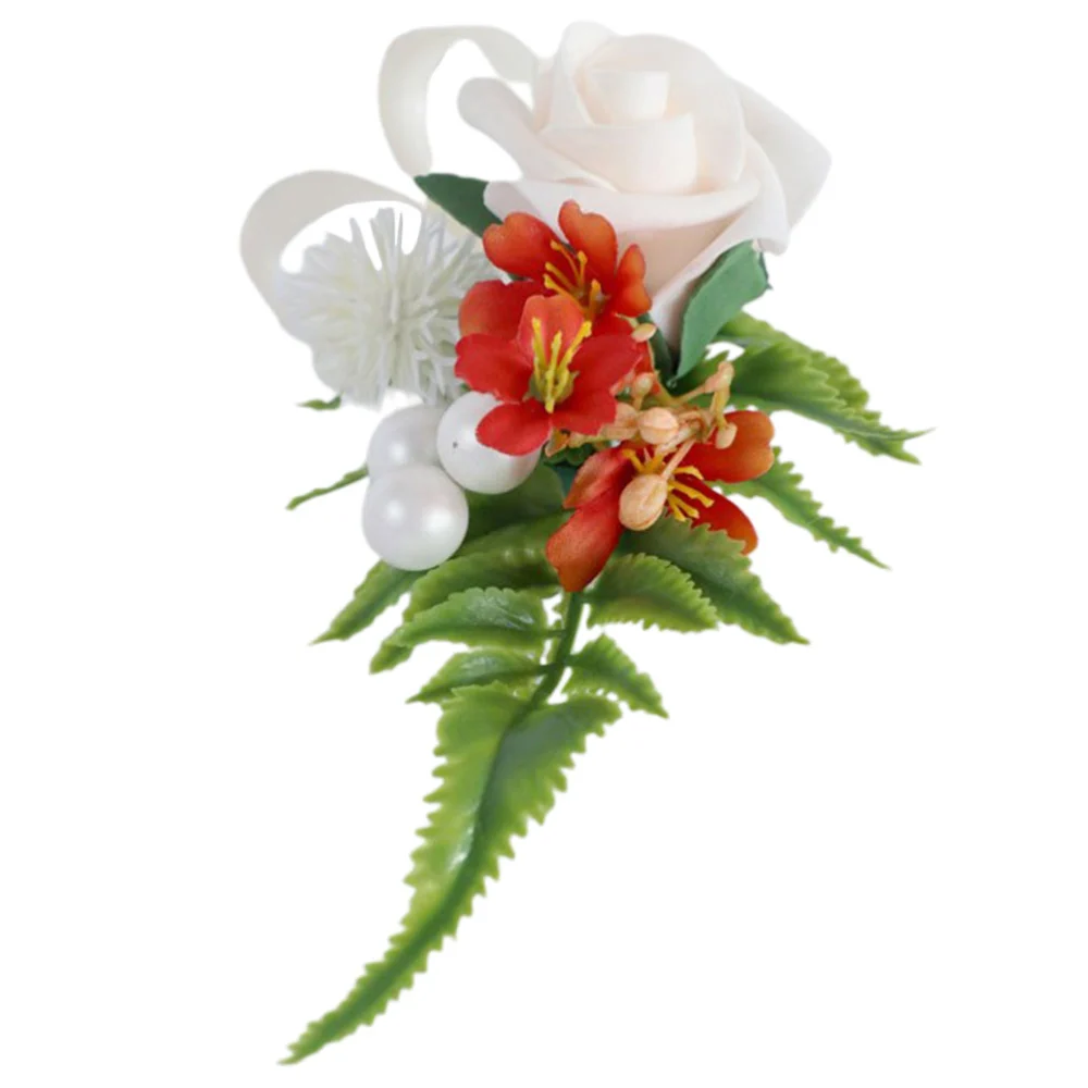 Wedding Boutonniere Artificial Bridal Corsage Wedding Supply for Bride Bridesmaid