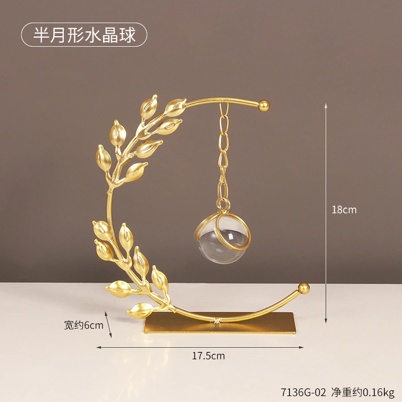 Wheat Crystal Ball Decoration Tabletop Decoration Living Room Crystal Globe Decoration