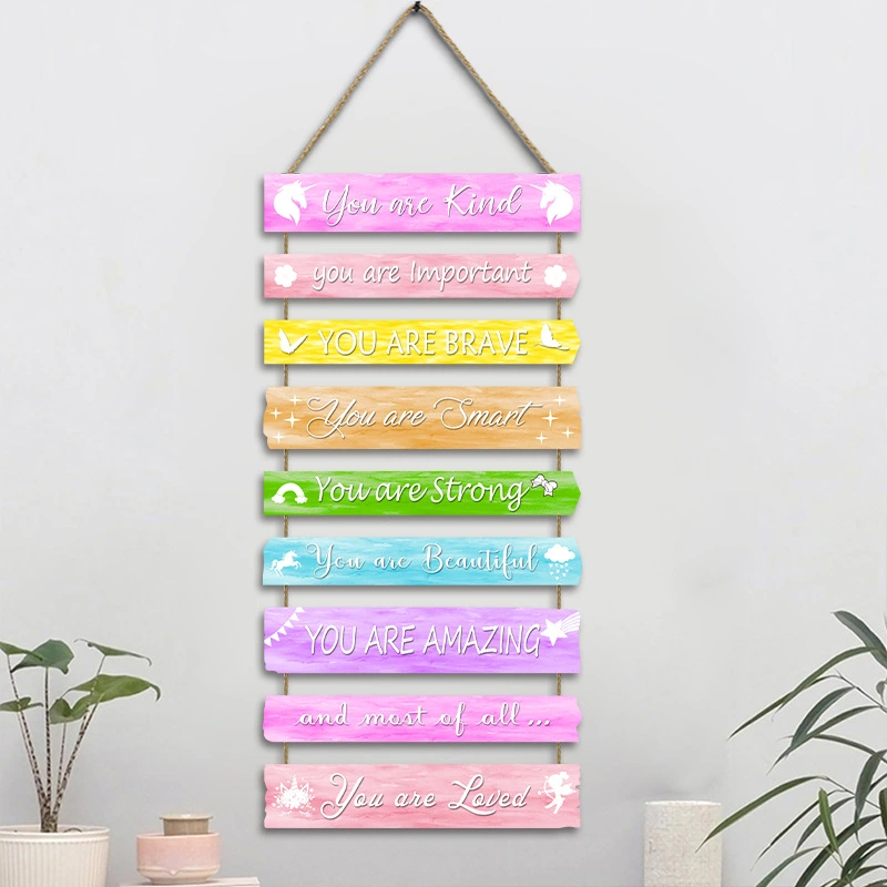 Motivational Wall Wooden Sign Bedroom Wooden Hanging Art Plaque Inspiring Hanging Sign