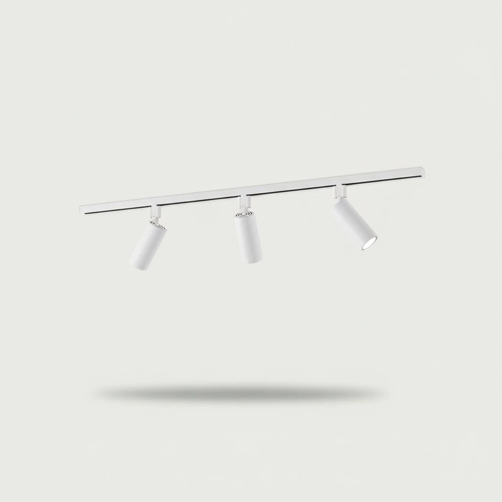 2-Wire Track Light Head PC Track Light Adapter Rail Connector Track Light Head Rail Joiner for LED Light