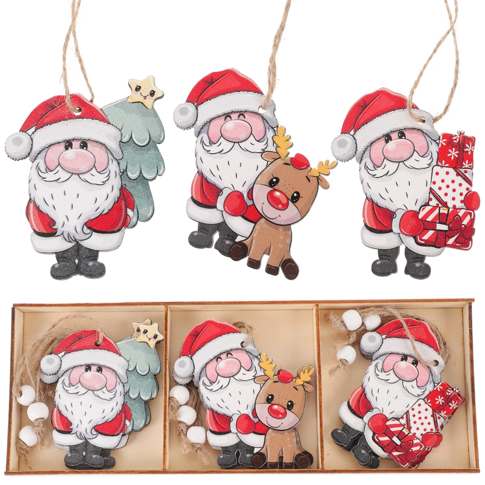 9pcs Christmas Pendants Xmas Tree Ornaments Christmas Hanging Decor Xmas Party Decor