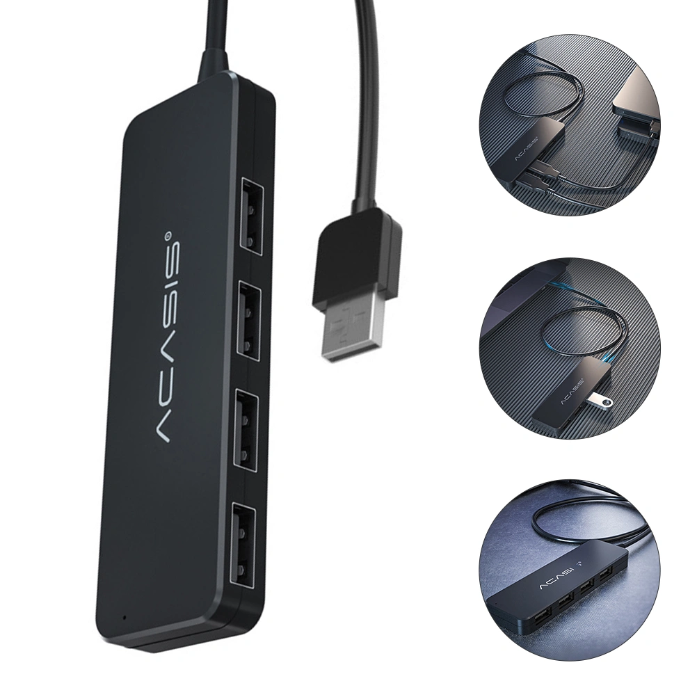 USB Hub Data Docking Station 4 Ports USB 2.0 Data Transfer Dock Holder Hub