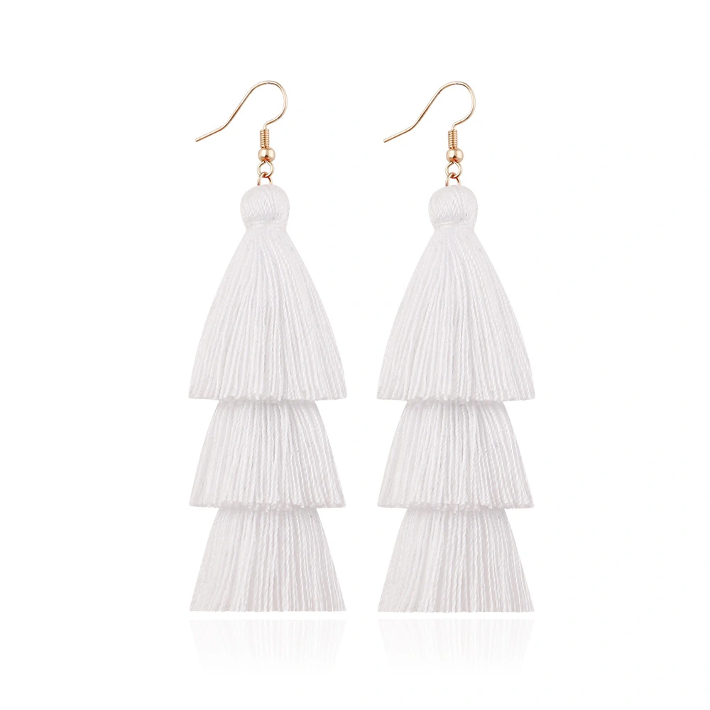 2 Pairs Drop Earrings Dangling Earrings Tassel Earrings Bohemian Earrings for Women