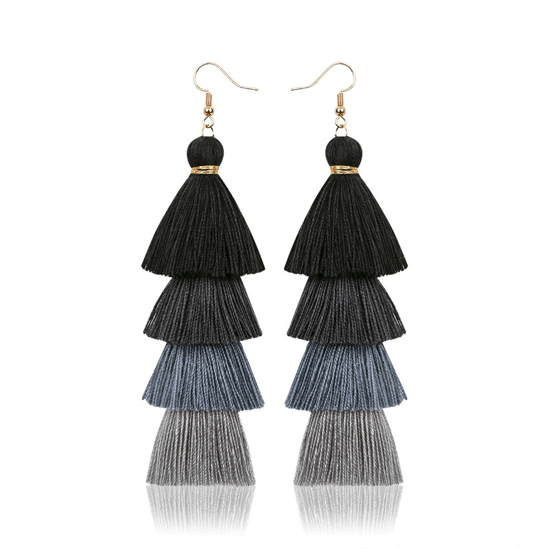 2 Pairs Drop Earrings Dangling Earrings Tassel Earrings Bohemian Earrings for Women