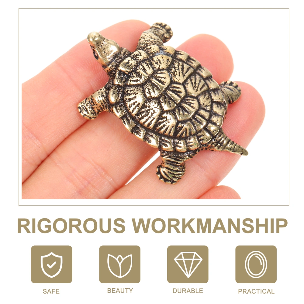 Brass Turtle Craft Desktop Tortoise Decor Retro Tortoise Modeling Ornament