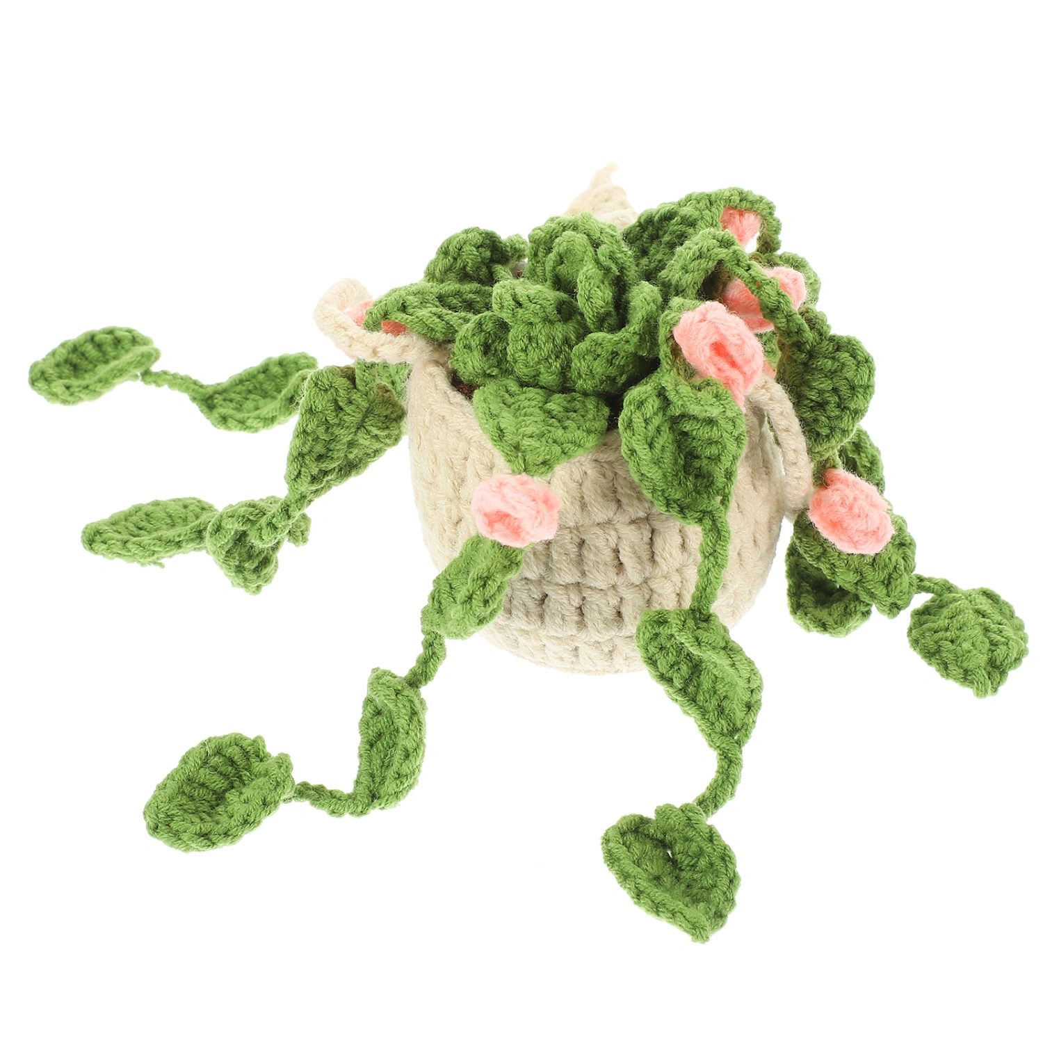 Crochet Plant Decor Crochet Plant for Car Crochet Hanging Plant Crochet Hanging Basket