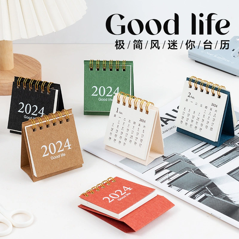 Desktop Calendar 2024 Table Calendar Decoration Ornament For Home Office School