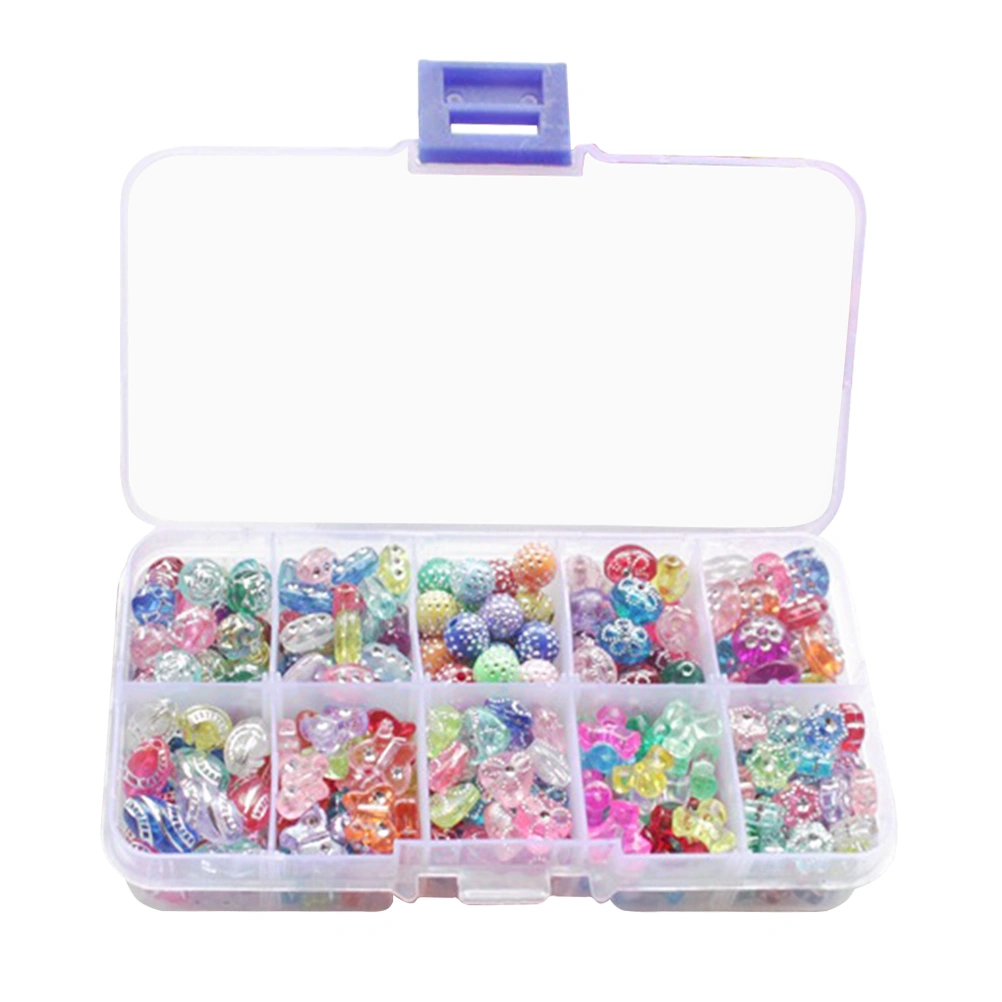 1 Boxed Assorted Beads Set DIY Beads Kits for Necklaces Bracelet Jewelery Craft Making Educational Toy for Children Playing