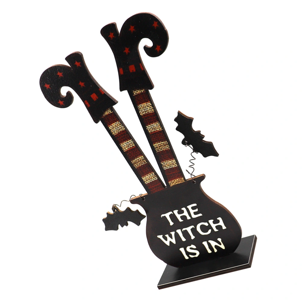 1pc Halloween Witch Adornment Exquisite Witch Scene Decor Festival Decor