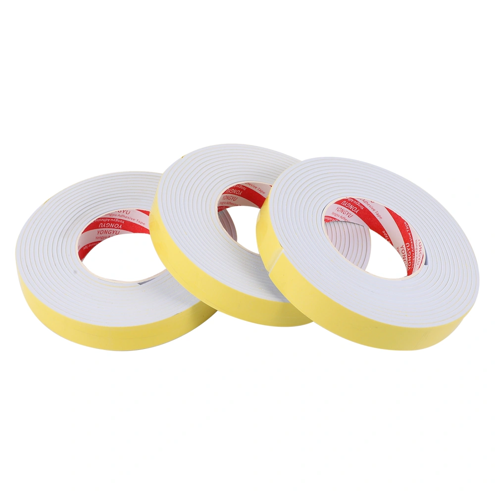 3Rolls of Acoustic Seal Strips Windproof Strips Collision Proof Rubber Strip