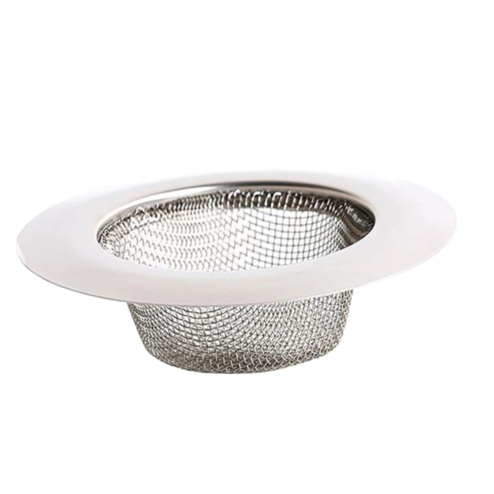 Non-magnetic Stainless Steel Mesh Sink Strainer Round Basket Strainer for Kitchen Bathroom - Large