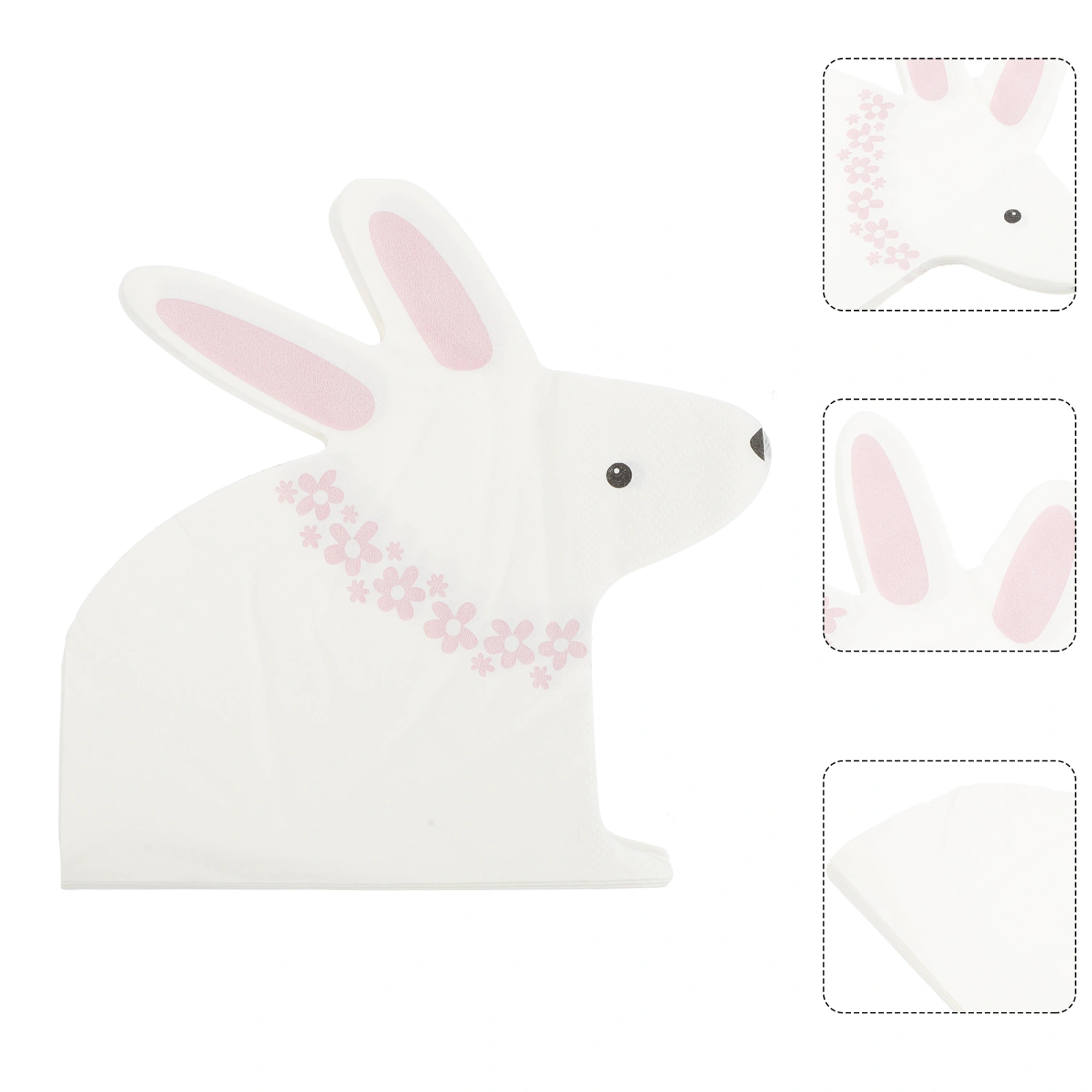20 Sheets Easter Rabbit Paper Towel Disposable Napkin Kids Party Favor Supplies