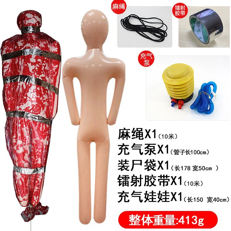 1 Set of Halloween Decorations Corpse Prop Scary Fake Dead Body Bag Hallowmas Outdoor Prop