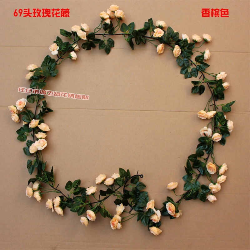 Simulation Rose Vine Artificial Rose Garland Fake Rose Vine Floral Garland Home Decor