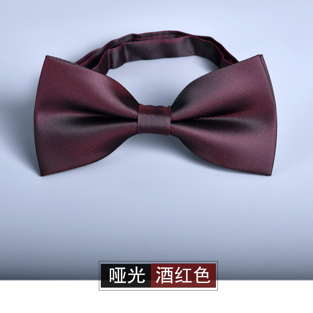 Men Bow Tie Pre-tied Formal Bow Tie Solid Color Bow Tie for Wedding Party Prom