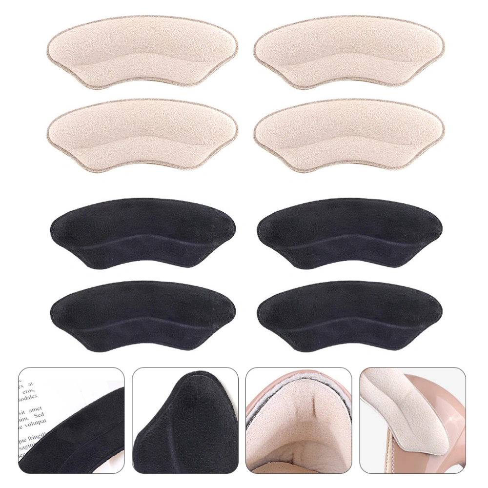 4Pairs High Heels Back Cushion Pad Anti-abrasion Sole Sticker Feet Protector