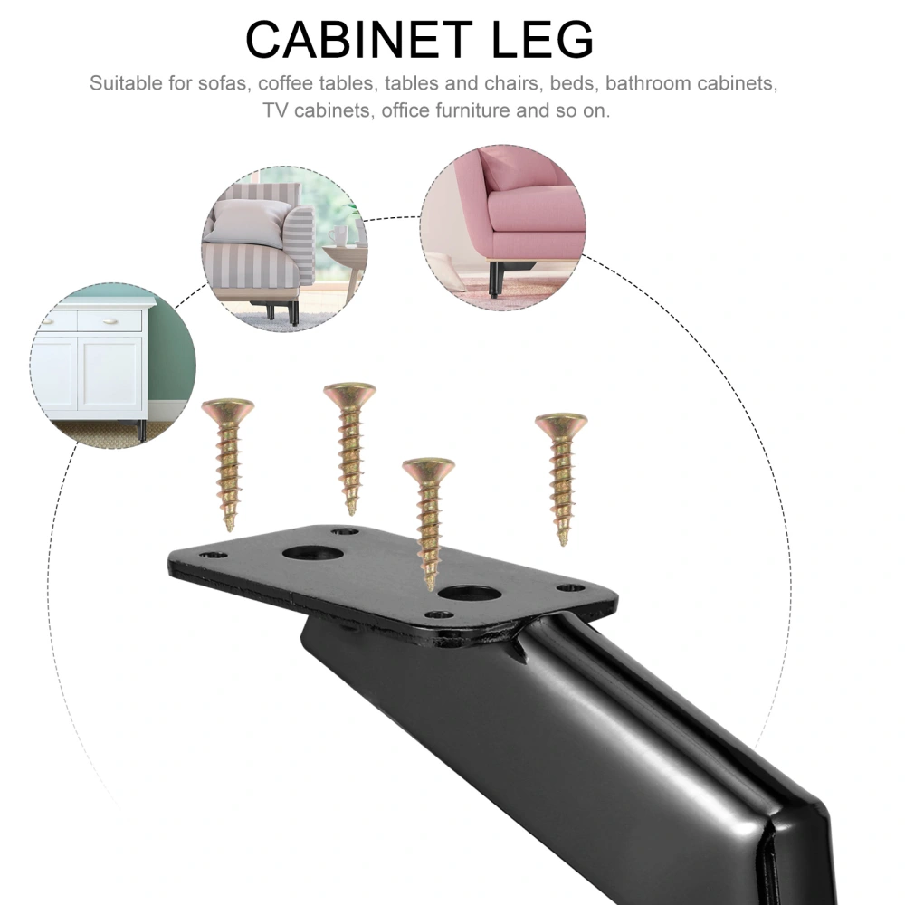 Iron Cabinet Leg Furniture Support Feet Sofa Leg Bed Leg Feet for Home Office