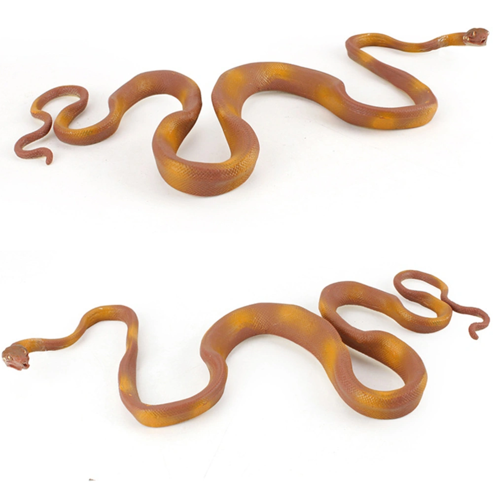 1PC Large Boa Model Plastic Python Crawling Animal Ornament Wildlife Boa Constrictor Craft