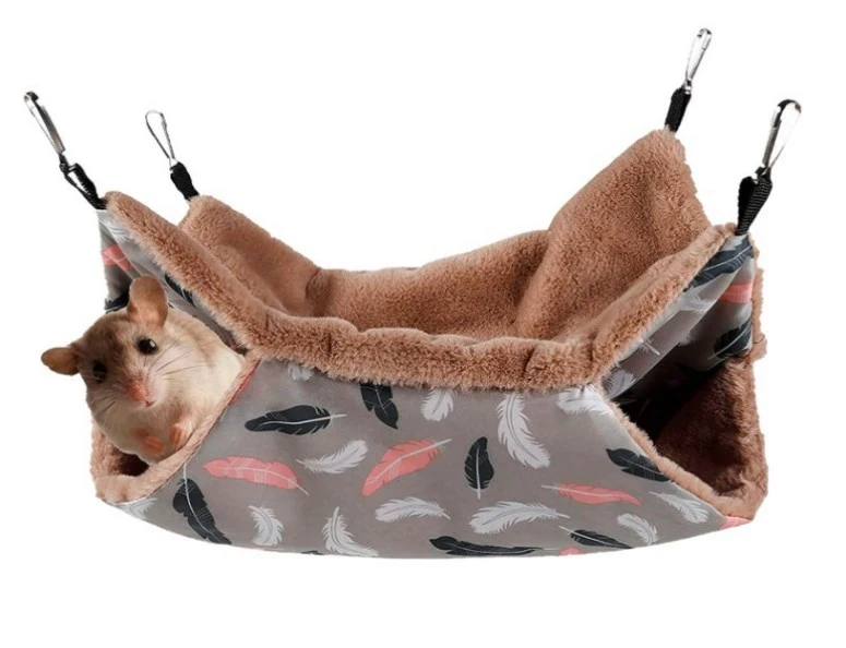 Guinea Pig Hideout Cage Hanging Bed Chinchilla Warm Hideout Small Animals Hammock