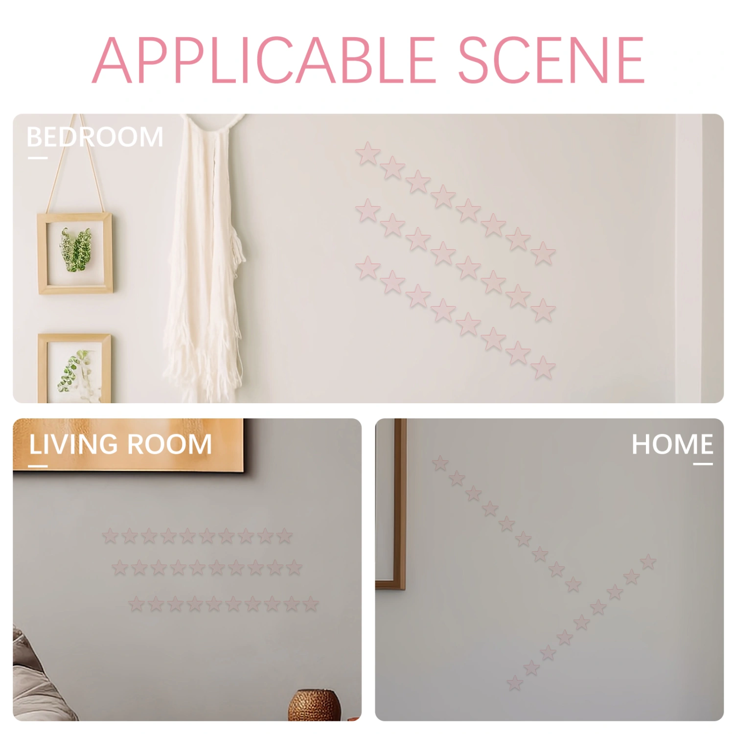 200pcs Glow in The Dark Stars Stickers Ceiling Star Stickers Bedroom Decorative Star Wall Stickers