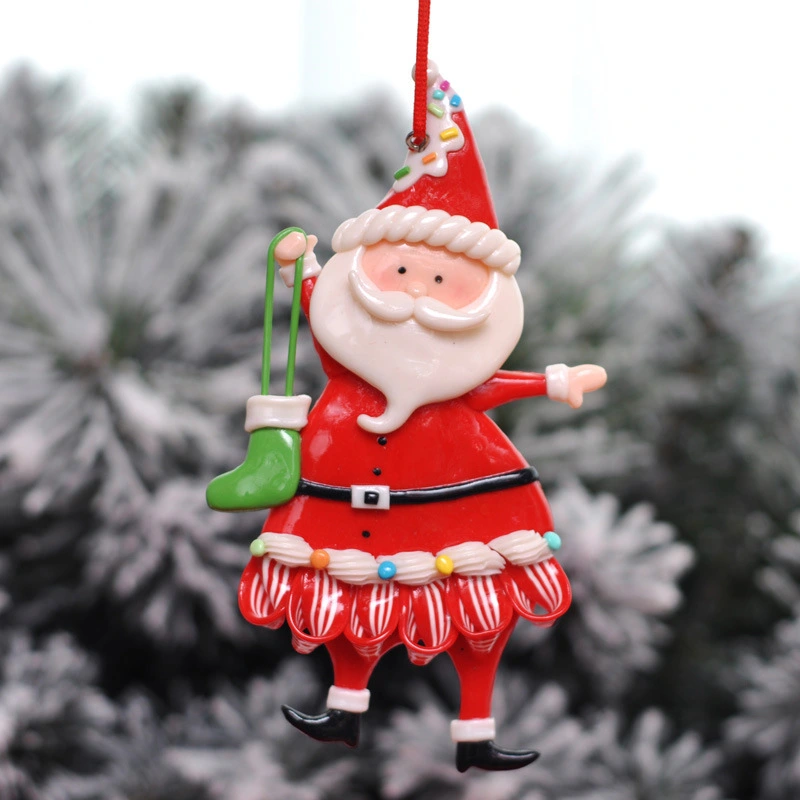 Christmas Tree Hanging Decoration Lovely Santa Claus Hanging Ornament Xmas Party Favor