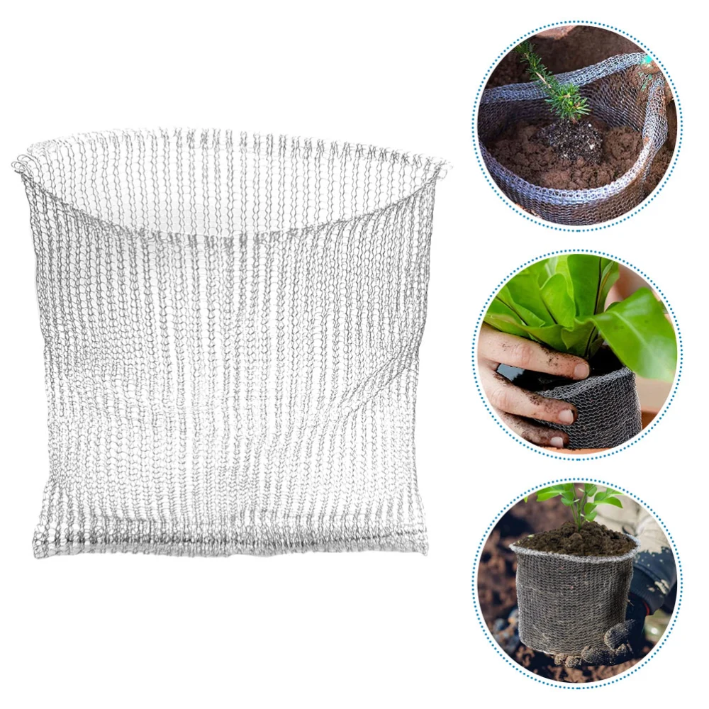 Plants Root Protective Mesh Bag Stainless Steel Gardening Mesh Bag for Preventing Mouse